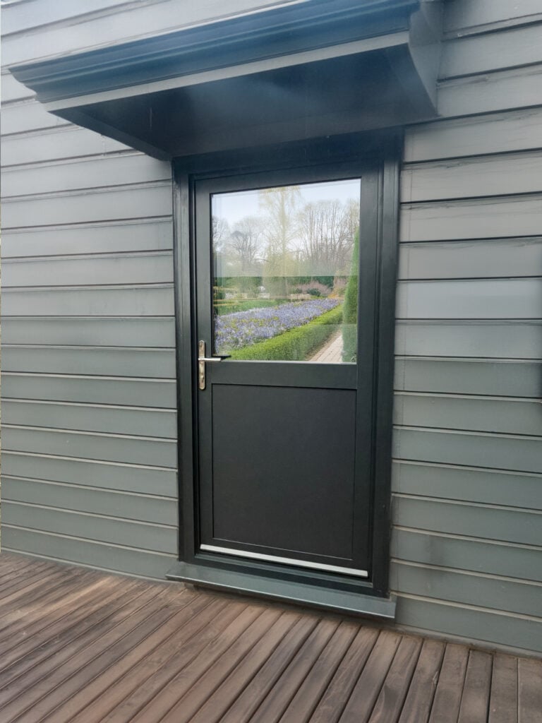 Half Glass Half Aluminium Doors